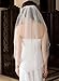 Top-Sexy Two Tier Fingertip Veils Sparkling Rhinestone Bridal veil Mid Wedding Veil for bridal 07