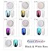 CHARMING MAY Pearl Powder Mirror Effect Rainbow Unicorn Chrome Metallic Manicure Pigment Nail Art Mermaid Powder (7 Pack Pearl Powder)