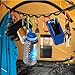 Nite Ize GearLine Hanging Organization System - Gear Ties for Camping, Hiking & Outdoor Activities - Webbing Line with S-Biner Clips & Bendable Gear Ties - Camping Gear Organization - Multicolor