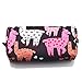 Llama Pencil Case Large Capacity Canvas Pen Bag Pouch Stationary Case Makeup Cosmetic Bag