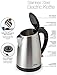 Aroma Housewares AWK-1400SB 7 Cup Stainless Steel Electric Kettle, 1.7 L, Silver
