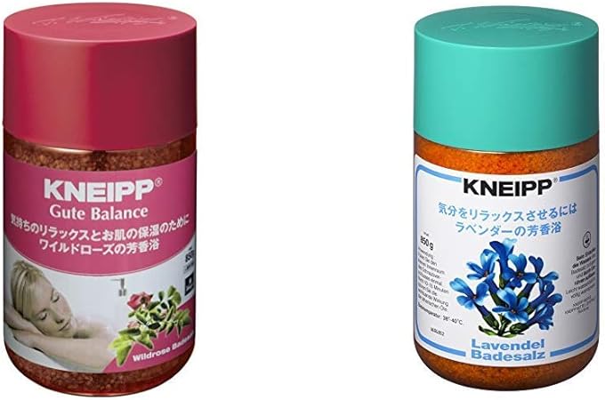 Amazon セット買い クナイプ バスソルト グーテバランス ワイルドローズの香り 850g バスソルト ラベンダーの香り 850g クナイプ Kneipp ビューティー 通販