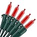 Brizled Red Christmas Lights, 33ft 100 LED Connectable Christmas String Light, 120V UL Certified LED Light String for Indoor & Outdoor, Xmas Tree, Garden, Party and Holiday Decoration