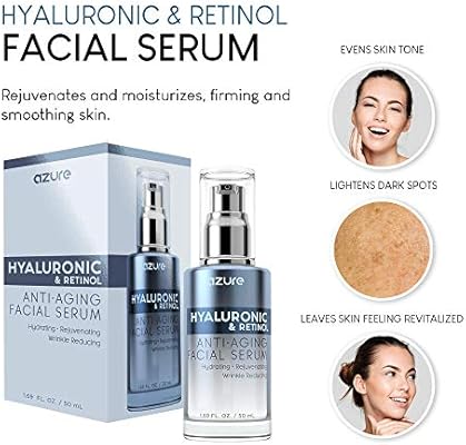 azure hyaluronic & retinol facial serum