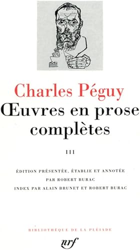 Download Péguy : Oeuvres en prose complètes, tome 3 PDF