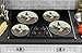 Reston Lloyd, Burner Covers For Electric Stovetop, Decorative Lightweight Tin Covers, Set of 4 (2-8 inch & 2-10 inch), Conceals Messy Drip Pans, Wine