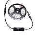 SoundOriginal 2pcs LED Strip Light Inline On/Off Switch Cable DC Jack 5.5x2.1mm Male to Female Connector, DC Jack Switch, LED Tape Light Connector, 12V Inline Rocker Switch DC Power Adapter Connector
