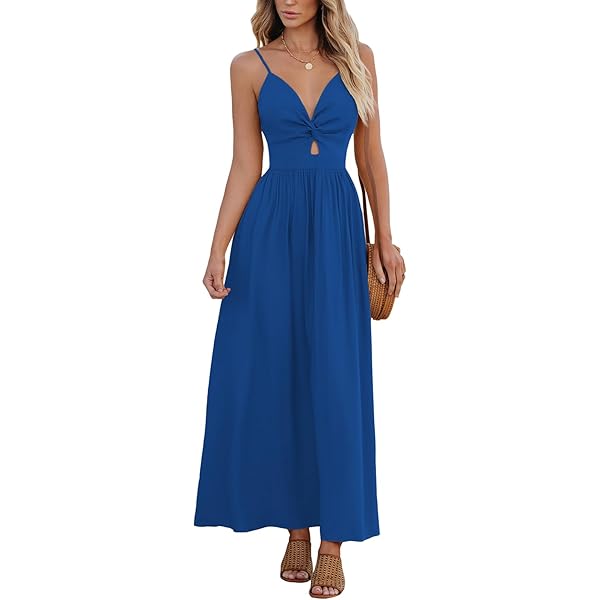 Vestido Bohemio Floral Vestido Largo Con Abertura Lateral Vestido De Veranovestido De Verano Para Mujer Casual Media Manga Boho Impreso Con Cuello En V Dividir Con Cinturón Vestidos Odeerbi ODB116209 | Bodega