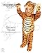 Underwraps Baby's Tiger Costume Jumpsuit, Brown, X-Large(4-6 Yrs)