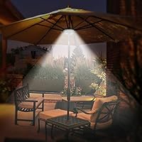 Amazon Com Oyoco Patio Umbrella Light 3 Brightness Modes Cordless 28 Led Lights At 200 Lumens 4 X Aa Battery Operated Umbrella Pole Light For Patio Umbrellas Camping Tents Or Outdoor Use 28led Bright White Home Improvement