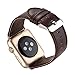 For Apple Watch 42mm Bands, Gotd Replacement Accessories Leather Buckle Wrist Watch Band Strap Belt for Watch Apple Watch 42mm (Dark Brown)