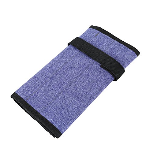 WINOMO Portable Roll Up Bag for Climbing Gear Ice Screws Protector Organizer(Purple) - Thumbnail 3
