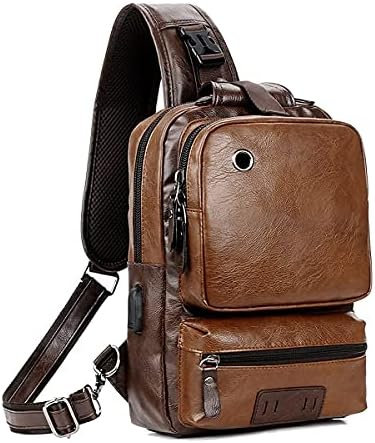 KFXFENQ Women's PU Leather Sling Bag - Small Crossbody Chest Bag For Cycling, Travel, Daily Use - View #6