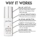 purlisse Blue Lotus Brightening Serum - Anti Wrinkle and Anti Aging, Squalane Dark Spot Lightening Serum for All Skin Types, 1 Ounce