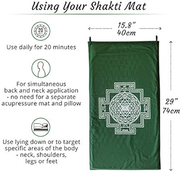 ShaktiMat Oryginalna mata do akupresury od 2007 r. | zielona ...
