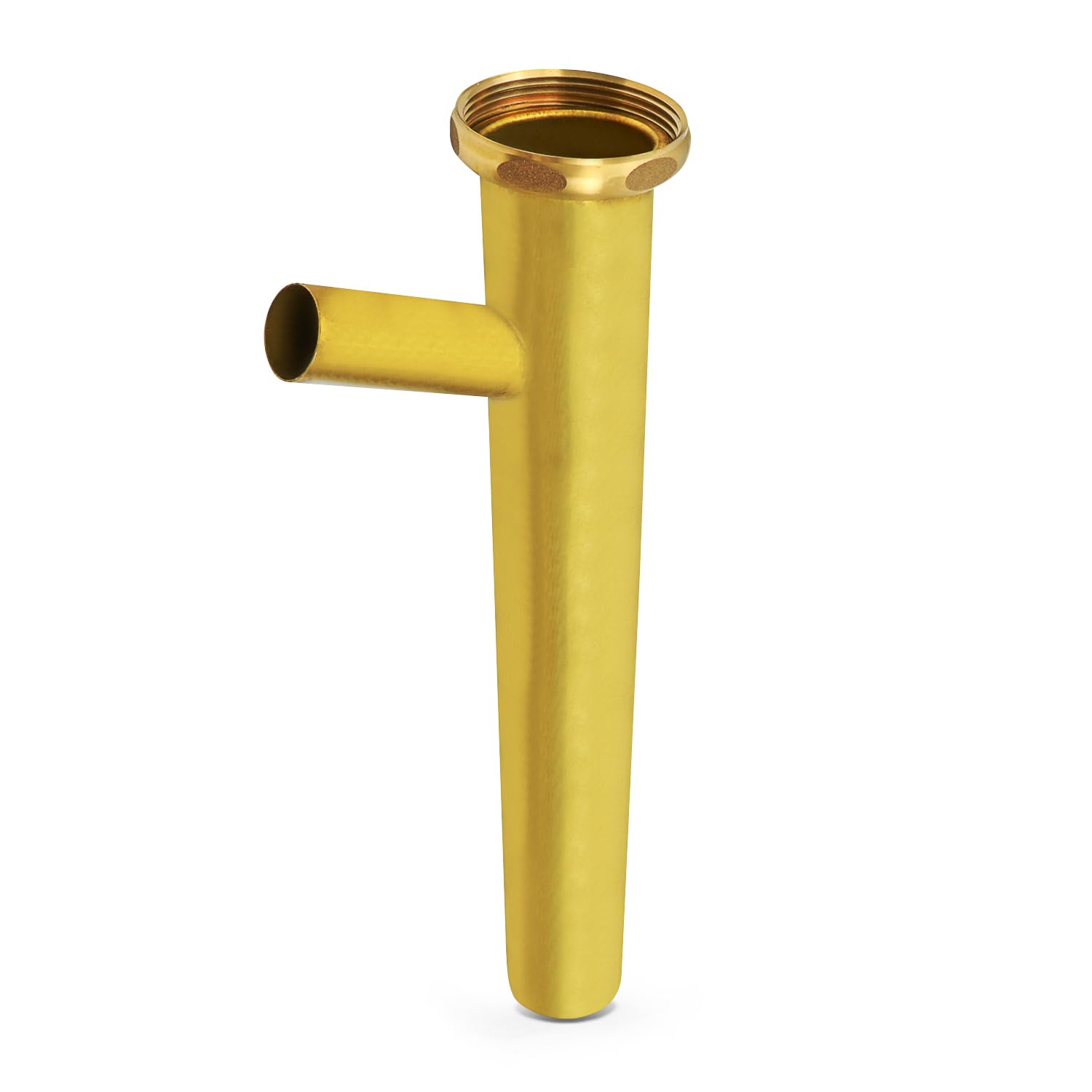 Photo 1 of 22GA Brass WashmachineTailpiece Branch 1-1/2" x 12" Slip Joint Washer Machine Branch 3/4" Branch Outlet