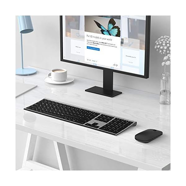 Wireless-Keyboard-and-Mouse-Combo-Jelly-Comb-Full-Size-Rechargeable-USB-Keyboard-and-Mice-Set-Qwerty-UK-Layout-for-PCLaptopComputer-with-WindowsLinux-System-24-G-Wireless-Space-Gray Wireless Keyboard and Mouse Combo, Jelly Comb Full Size Rechargeable USB Keyboard and Mice Set Qwerty UK Layout for PC…