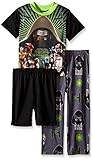 Star Wars Big Boys The Resistance and The First Order 3-Piece Pajama Set Black 4