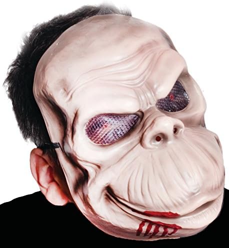 Entreprises Chimp Plastic Fancy Half Mask Killer Ape Chimpanzee Halloween Costume Accessory