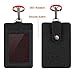 Badge Holder, Life-Mate PU Leather Vertical ID Badge Holder Wallet Case with 3 Card Slots and 1 Piece 20