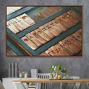 signwin Framed Canvas Wall Art Word Panels 3D...