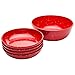 Zak Designs Confetti Dishes, Pasta Bowl Set, Red PB