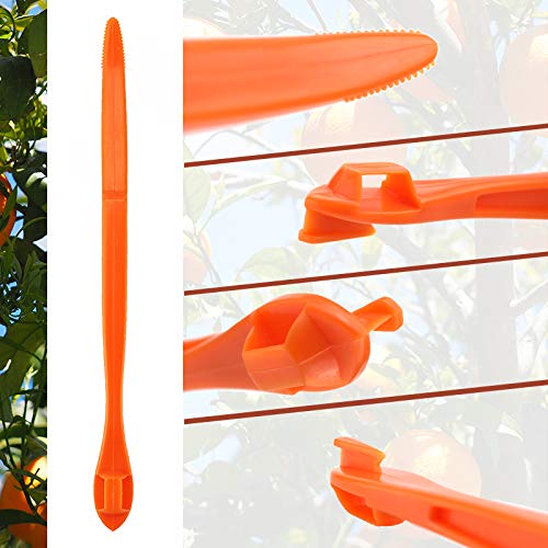 Updated Orange Citrus Peelers，Easy Fruit Slicer Cutter Remover Opener Kitchen Accessories Knife Cooking Tool Kitchen Gadget Plastic Pack of 12