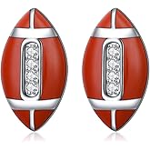 Women Earrings 925 Sterling Silver Football/Airplane/Apple/Animal Dainty Stud Earrings Birthday Gifts