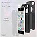 unnito iPhone 5C Case – Hybrid Commuter Case | Slim Cover with Hard Shell Design and Soft Inner Layer Compatible with iPhone 5C Black Case (Nebula Galaxy)