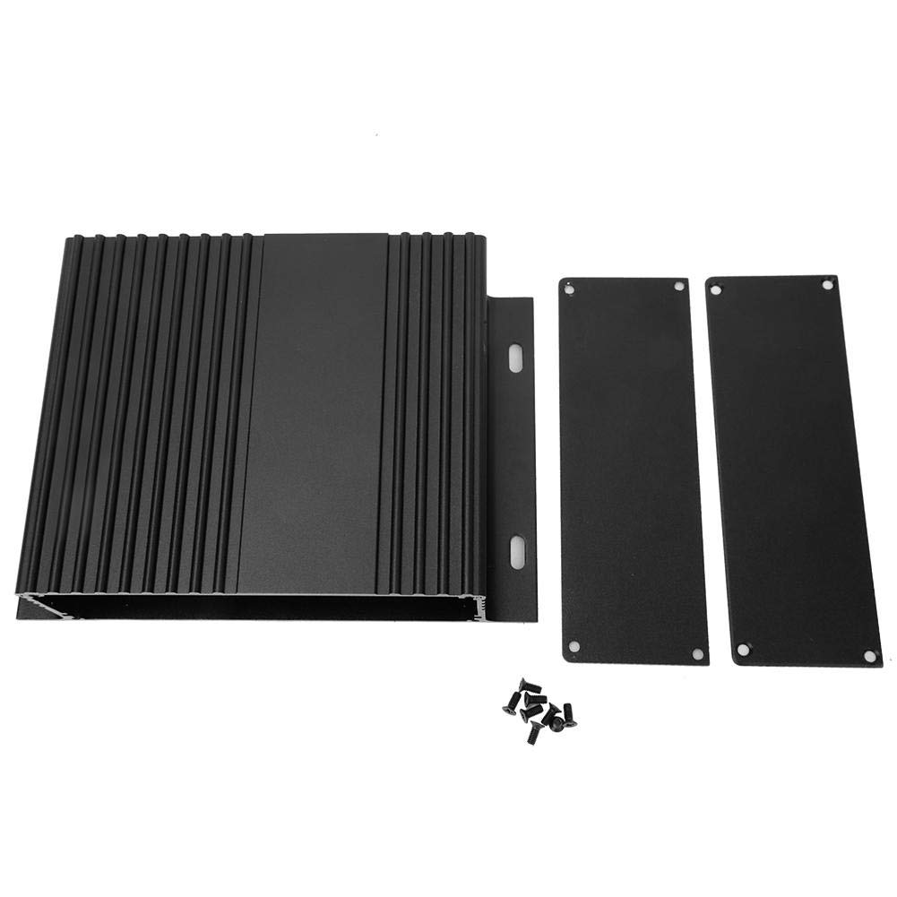 YWBL-WH Split Type Enclosure Electronic DIY Aluminum Cooling Case 41x147x100mm for Vehicle Controller (Sand Black), Other electronic components