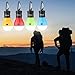 HZDone LED Camping Light Bulb, Portable LED Tent Lamp 3 Modes for Backpacking Camping Hiking Fishing Emergency and Outdoor Adventures Emergency Lights, Battery Powered Camp Lantern （4 Pack）