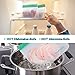 Reusable Food Storage Bags, Nomeca 5 Pack Extra Thick BPA-FREE PEVA Ziplock Sandwich Bag, Airtight Leakproof Freezer Safe Bags for Lunch, Meal Prep, Snack, Liquid, Fruit, Sous Vide - 3 Large 2 Small