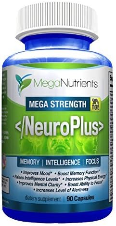 NeuroPlus by MegaNutrients - NEW! | Memory | Intelligence | Focus | New Synergistic &amp; Proprietary Formulation with DMAE* by MegaNutrients