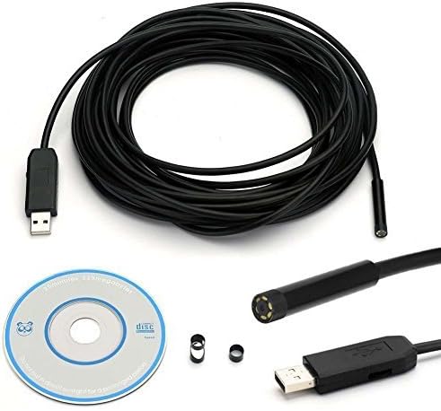 JINGLESZCN Micro USB Android 7mm Dia 1/1.5/2/3.5/5m Length Waterproof Inspection Camera Boroscope Snake Endoscope Cam Pipe OTG (5m)