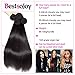 Bestsojoy 10A Brazilian Virgin Hair Straight 4 Bundles Brazilian Human Hair Extensions 100% Unprocessed Human Hair Weave Natural Color (20 22 24 26)