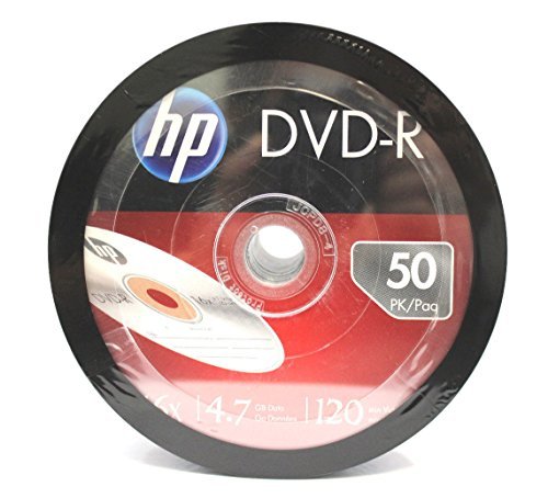 (500-Pack) HP Blank DVD-R DVDR Recordable Branded 16X 4.7GB Media Disc DVDs