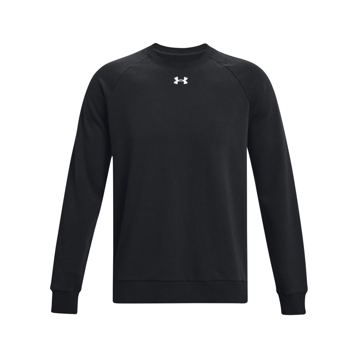 Under Armour Men's Rival Fleece Crew, (001) Black / / White, 4X-Large Image