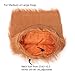 Lion Mane for Dog,Neckerchief, Pet Festival Halloween Party Fancy Lion Hair Dog Clothes Dress with Ears(Neck perimeter 35.1in, Adjustable,Light Brown )