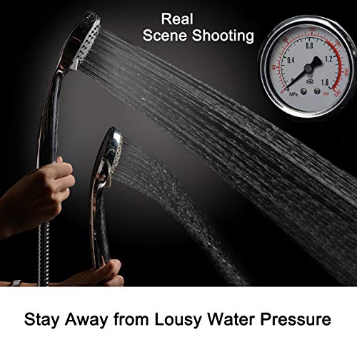 HO2ME High Pressure Handheld Shower Head with Powerful Shower Spray