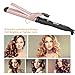 Abody 1.25inch hair curling iron, Professional Curling Wand Hair Curler Ceramic Barrel with a Heat Protective Glove for Girls Women Gifts (Rose Gold)