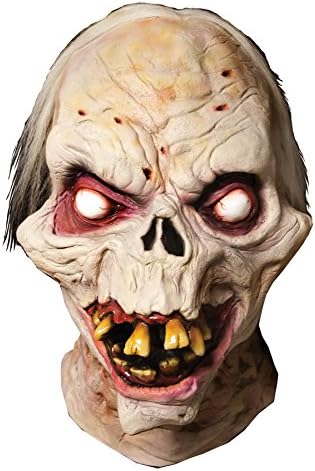 UHC Men's Evil Dead 2 Pee Wee Zombie Scary Party Latex Halloween Costume Mask