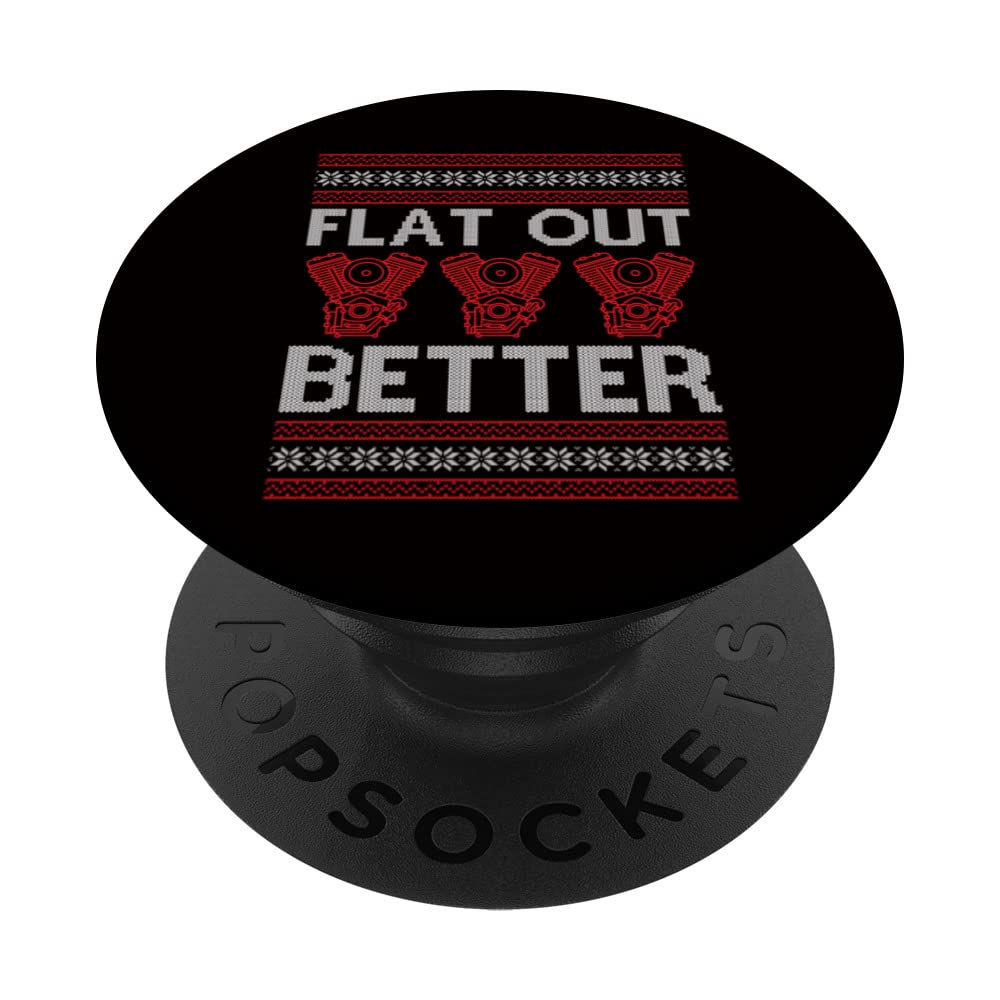 Ugly Christmas Engine Car Tuning - Flat Out Better PopSockets Swappable PopGrip