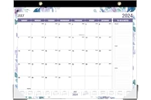 GETVOW 2024-2025 Large Desk Calendar - 12 Months Extra Large Calendar from July 2024 - June 2025, 22" x 17" Desk Calendar with to-do List, Floral