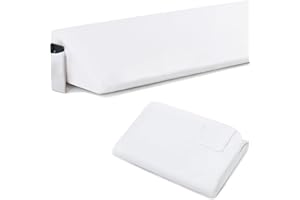 Horbaunal King Size Bed Wedge Pillow Cover for Headboard Gap, Headboard Wedge Pillow Case Cover Only, 76" x 10" x 6", White