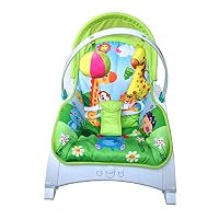 Zhjmgmxg Portable Swing Care of Your Baby Portable Rocking Chair Rainforest New-Born Baby Bouncer, Rocker and Chair with Activity Centre with Removable Toy Bar and Calming Vibrations 0-3Y