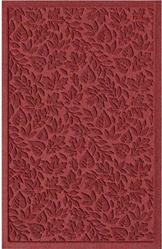 American Floor Mats Fall Day Designer Red Black 3' x 5' Entrance Floor Mat with Gripper Backing