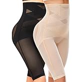 SIMIYA Shapewear Tummy Control Body Shaper for Women Compression High Waist Trainer Thigh Slimmer Butt Lifting Shapewear