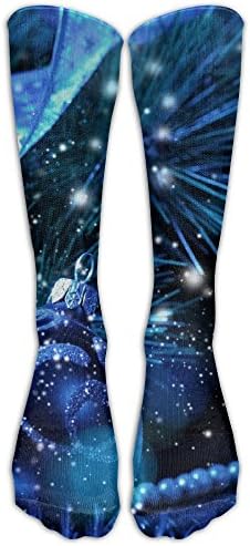 Women'sHip-hop 3D Print Sport BascketBall Thicken Long Socks UnisexNew Year Christmas