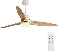 CACI Mall 56 inch Wood Ceiling Fan Indoor with