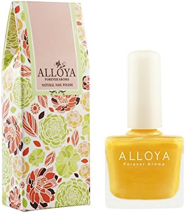Alloya Natural Non Toxic Nail Polish, Water Based, 048 Sunflower